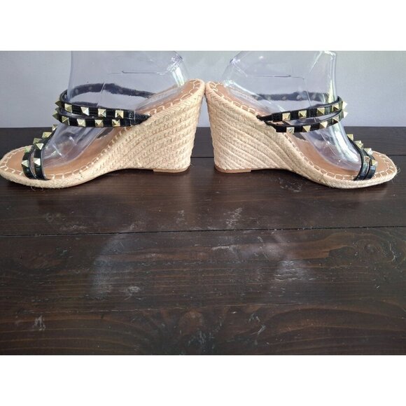 NWT Steven New York Keina Black Espadrille Wedge Sandal/Sz. 9.5M - Picture 3 of 10